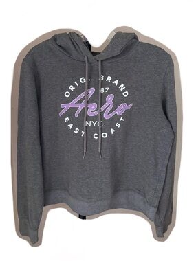 Aeropostale East Coast NYC Gray Hoodie